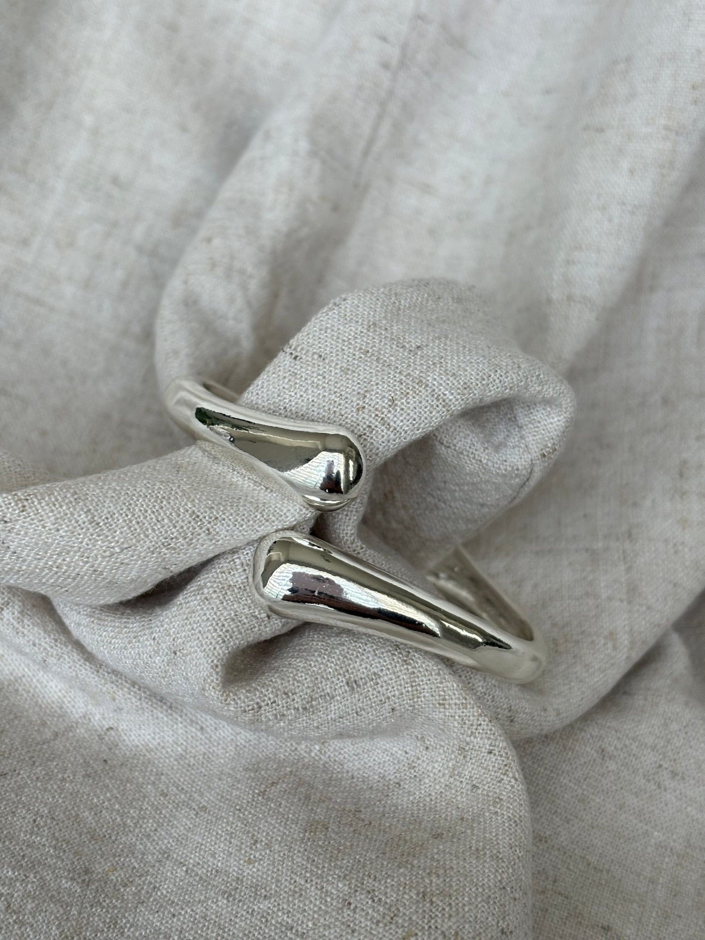 Silver Statement Cuff and Ring Set