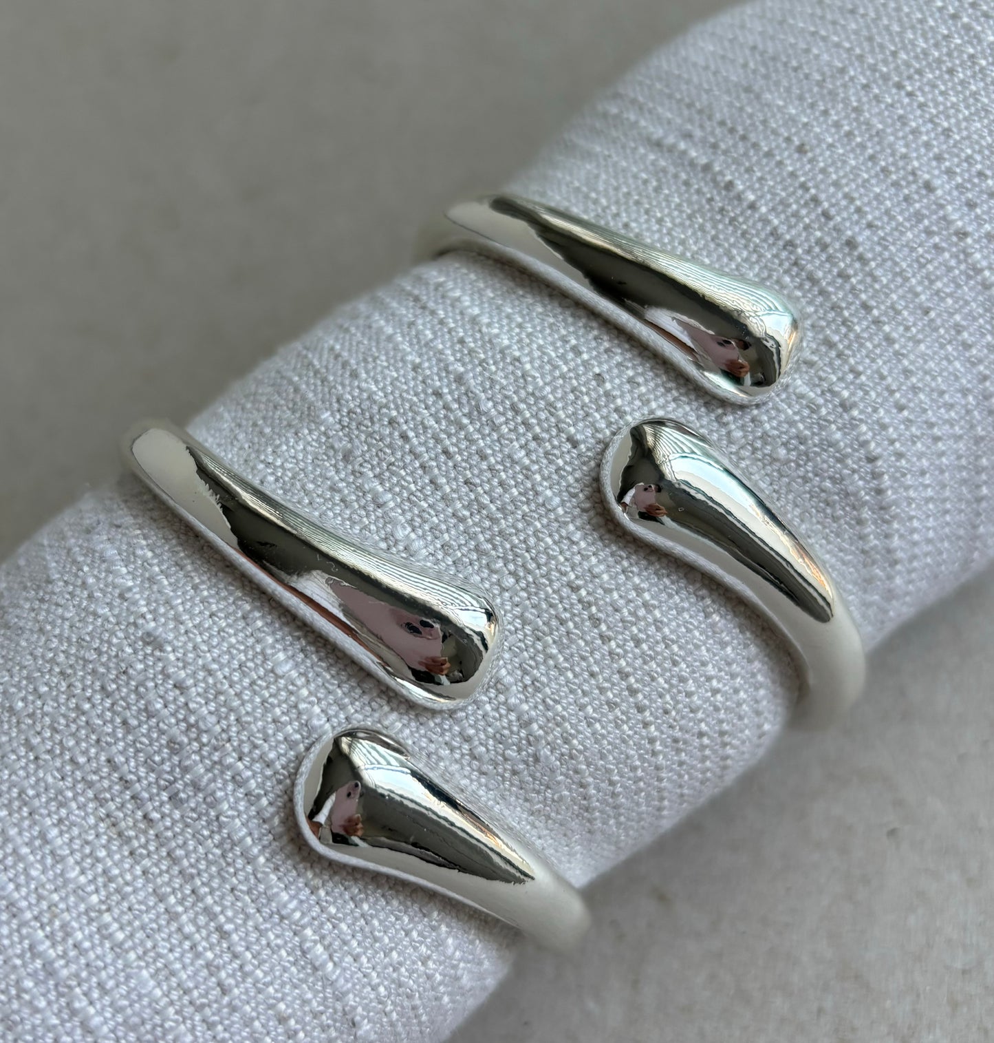 Silver Statement Cuff and Ring Set