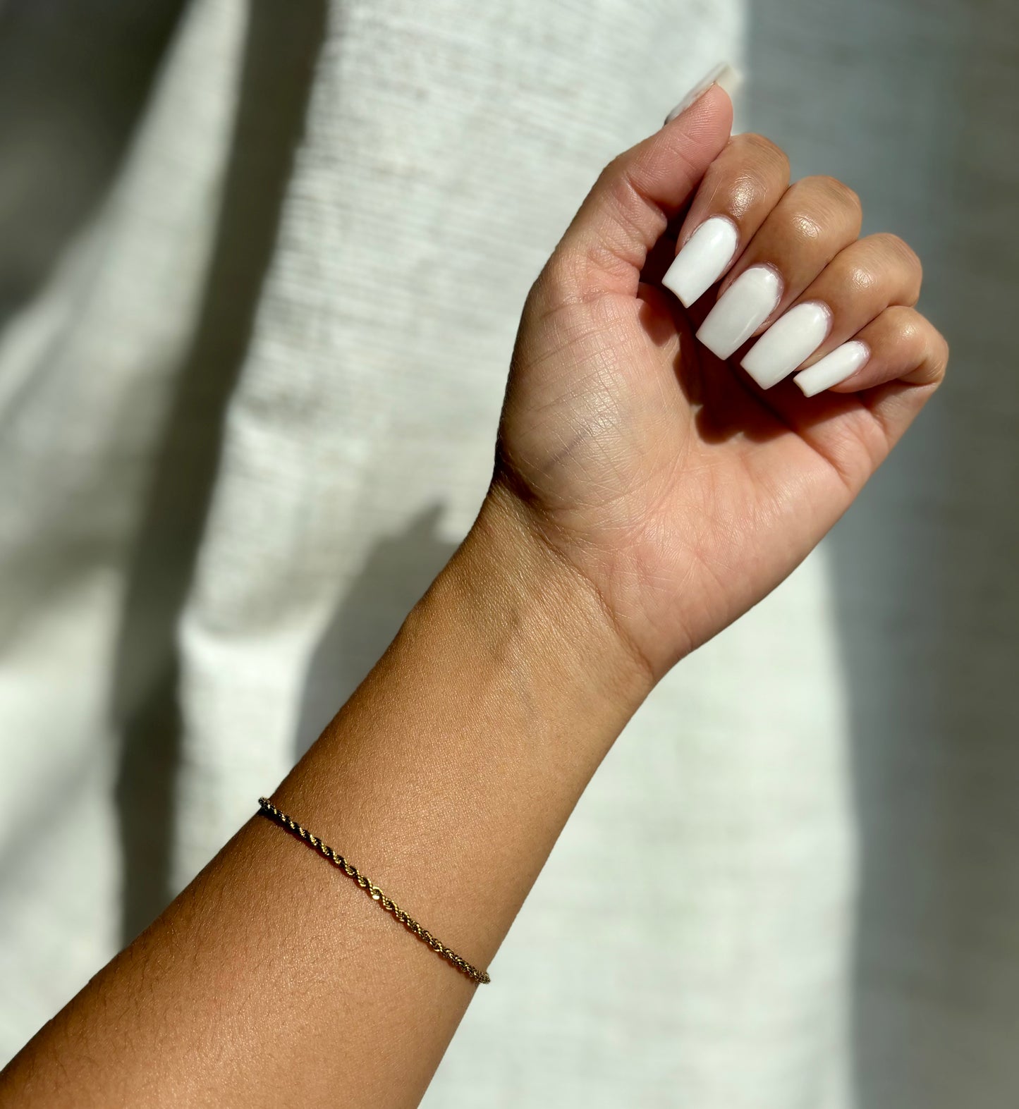 Gold Unisex Twist Bracelet