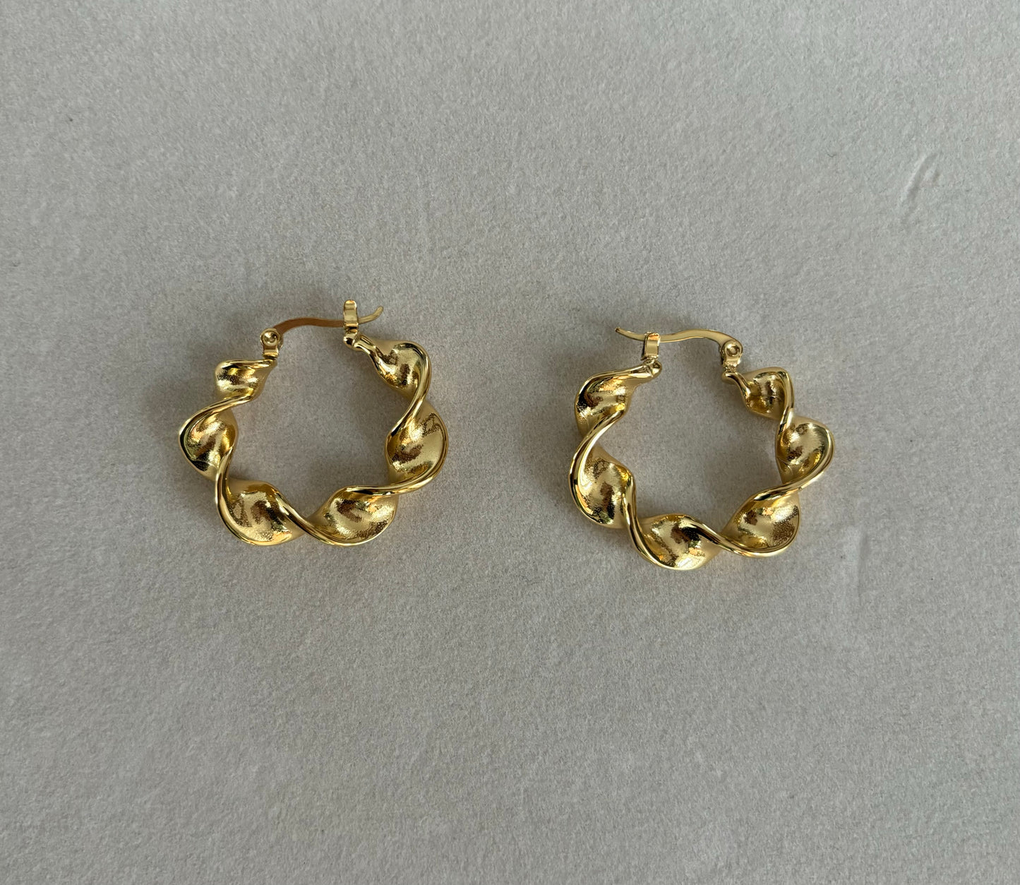 Gold Twist Earrings