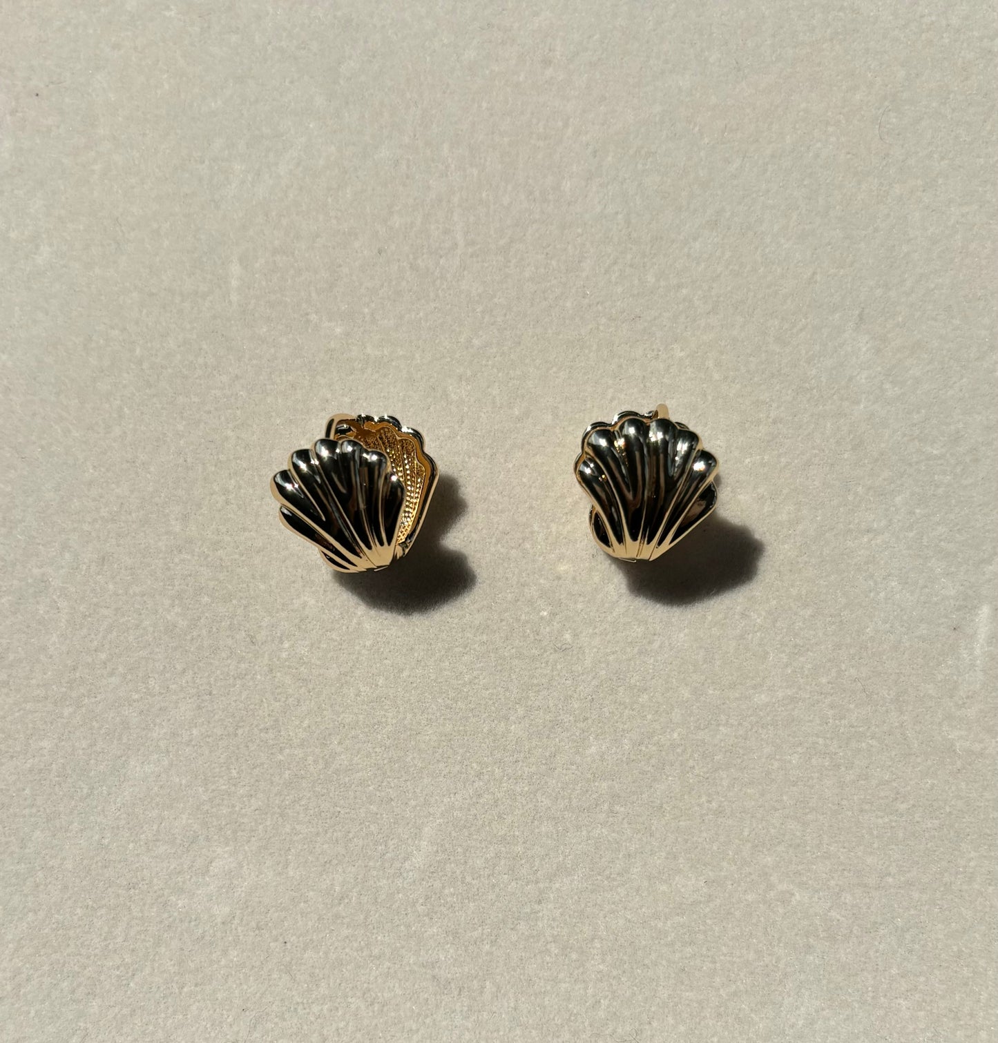 Gold Shell Earrings